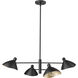 Warhol 4 Light 34.5 inch Matte Black Chandelier Ceiling Light